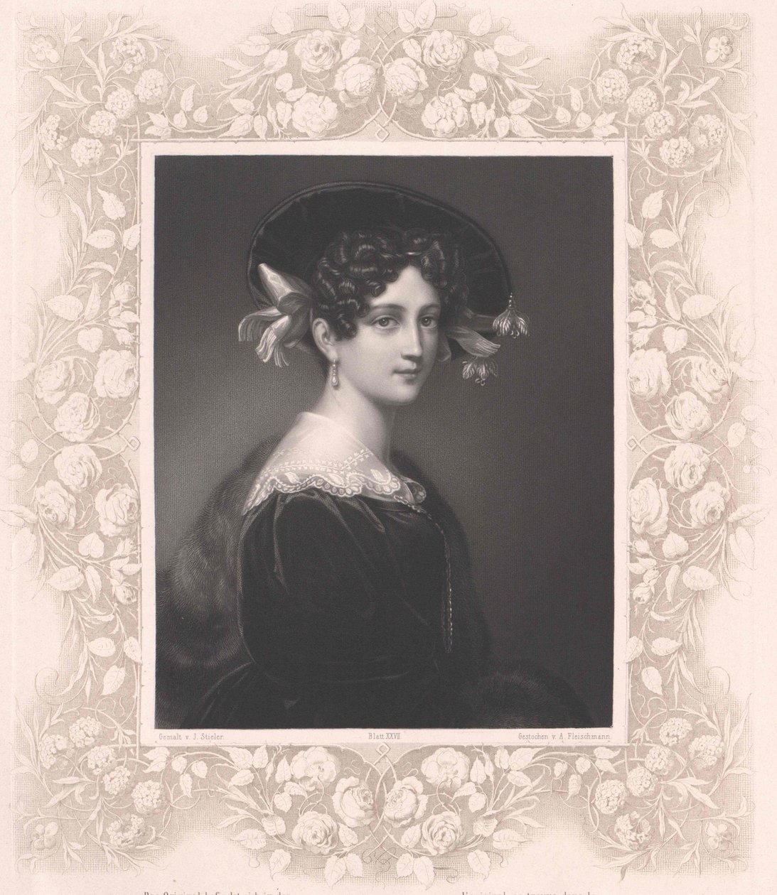 Maximiliane Borzaga (print) da Artist Unknown
