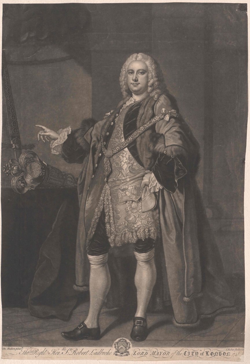 Sindaco di Londra Robert Ladbroke da Artist Unknown