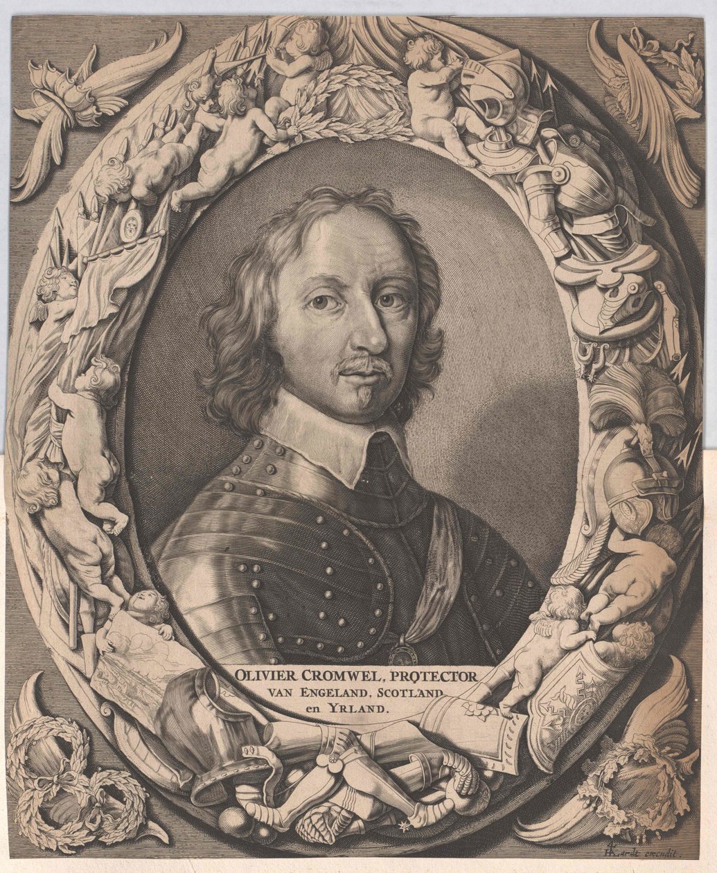 Oliver Cromwell (stampa) da Artist Unknown