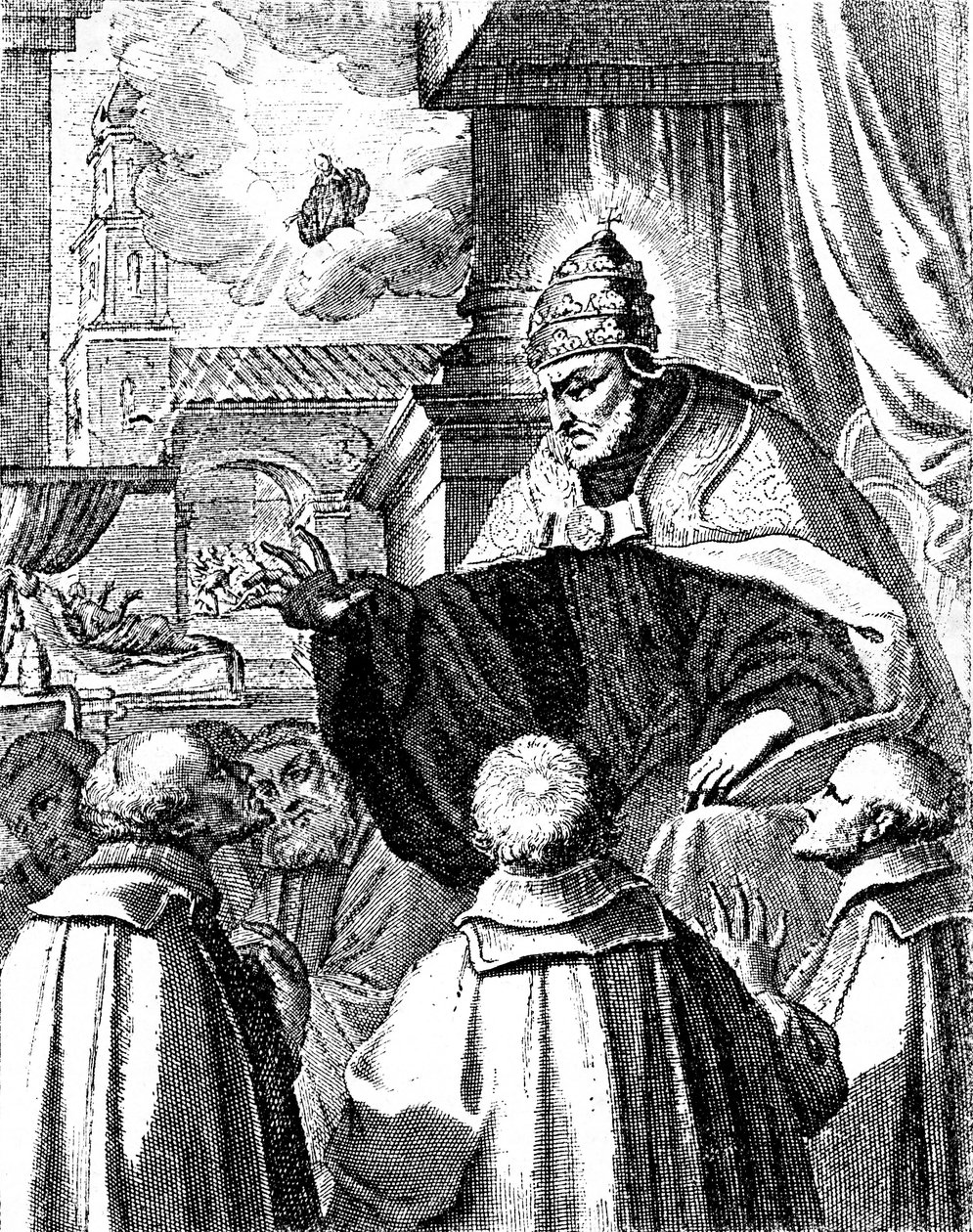 Delegati papali alla corte di Michele I di Costantinopoli, Lo scisma del 1054 (incisione) da Artist Unknown