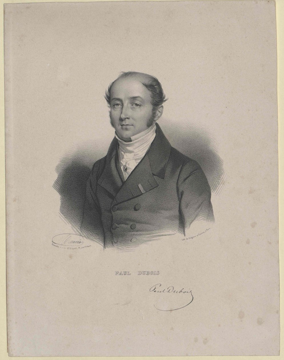 Paul Baron Dubois (stampa) da Artist Unknown