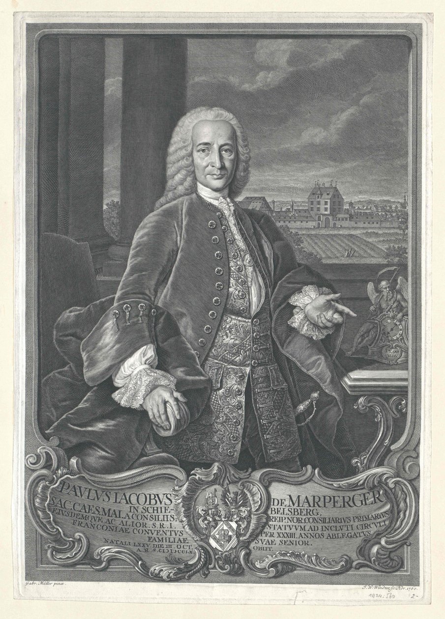 Paul Jakob von Marperger da Artist Unknown