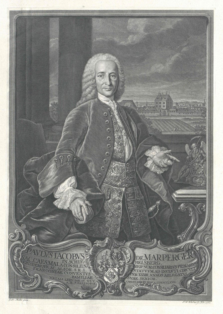 Paul Jakob von Marperger da Artist Unknown