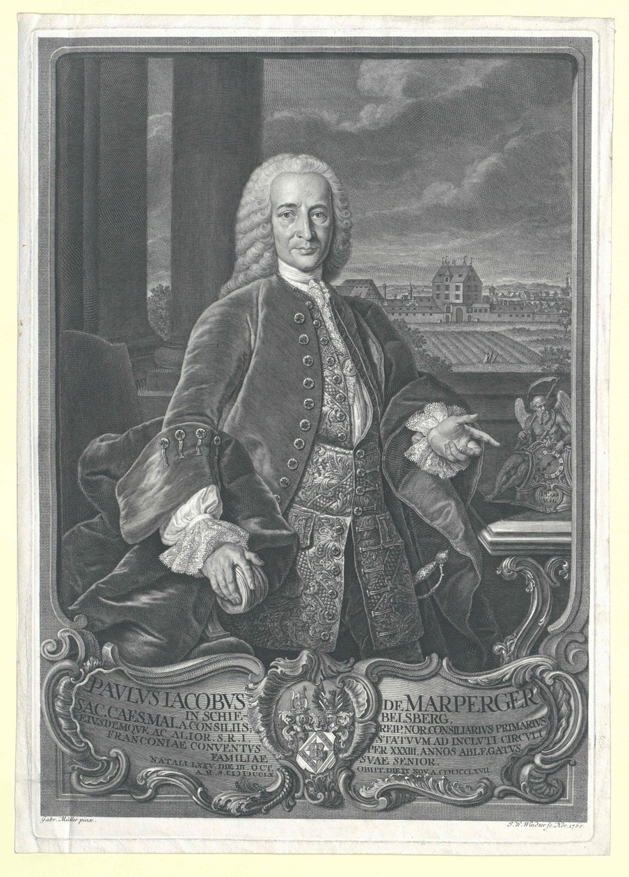 Paul Jakob von Marperger da Artist Unknown