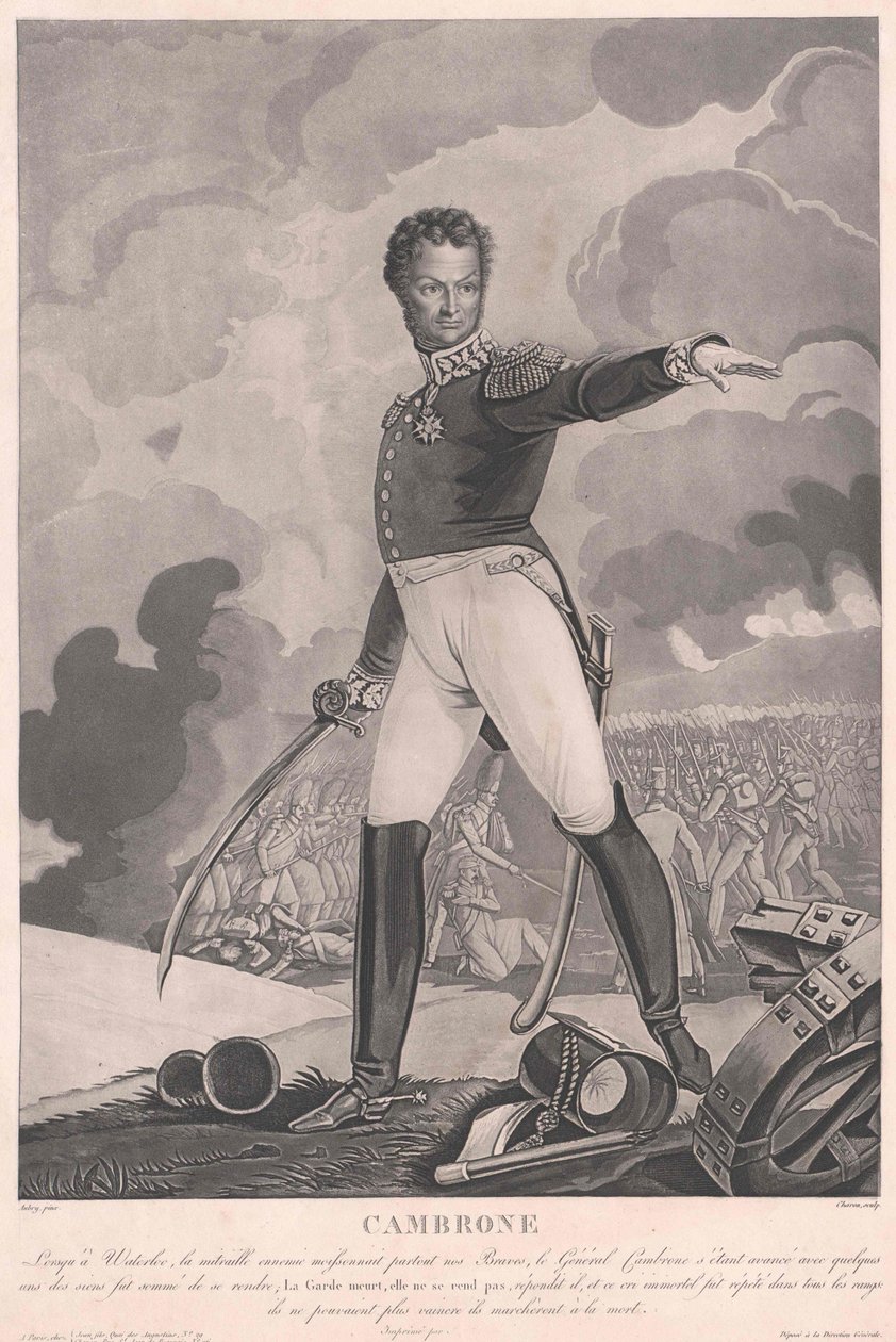 Pierre Jacques Etienne Vicomte Cambronne da Artist Unknown
