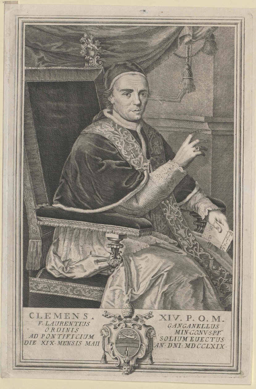 Papa Clemente XIV da Artist Unknown