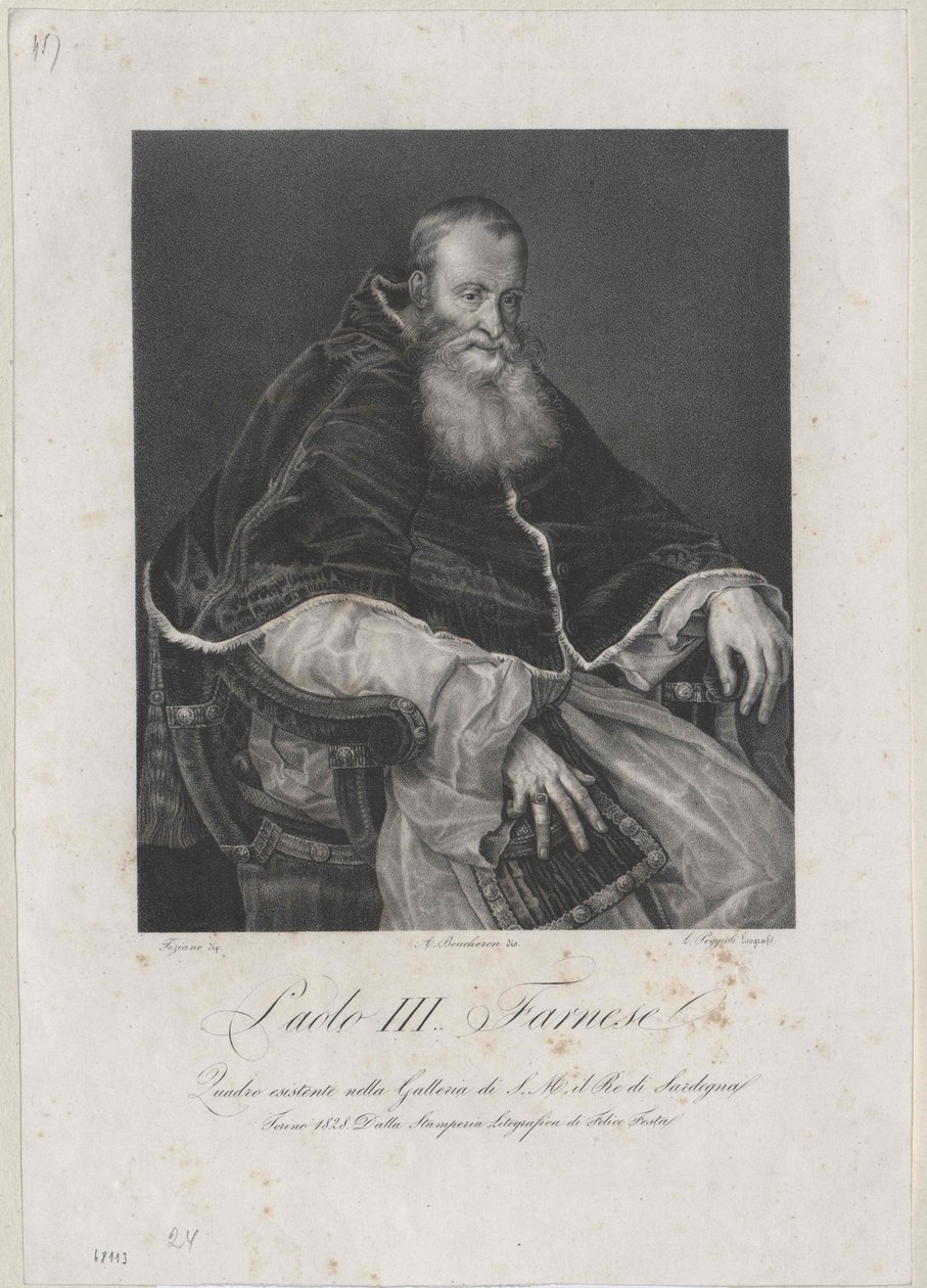Papa Paolo III da Artist Unknown