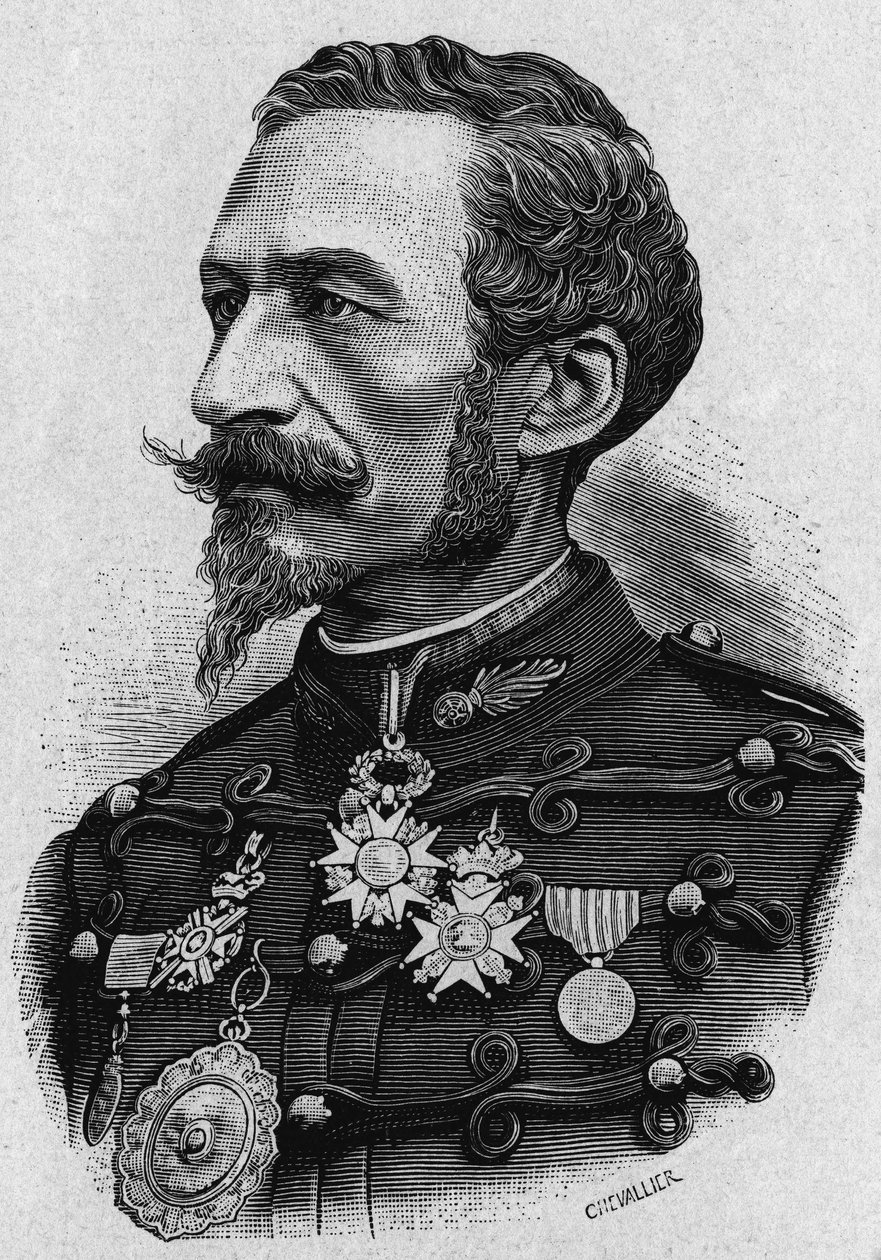 Ritratto del colonnello de Bange o Charles Ragon de Bange (1833-1914), ufficiale francese, inventore di un sistema di artiglieria che porta il suo nome. da Artist Unknown
