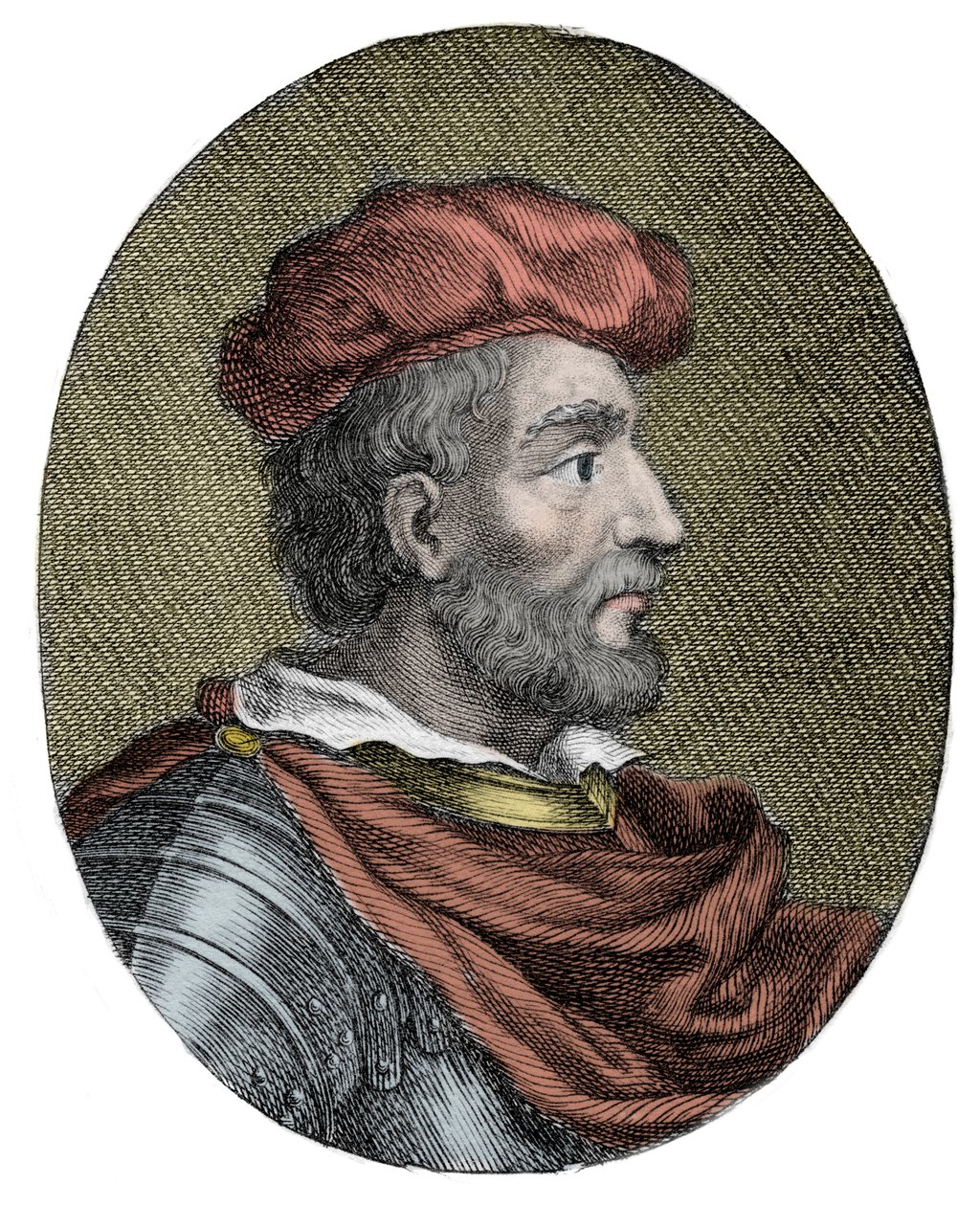 Ritratto di Duncan I di Scozia - ritratto di Duncan I di Scozia - incisione da Artist Unknown