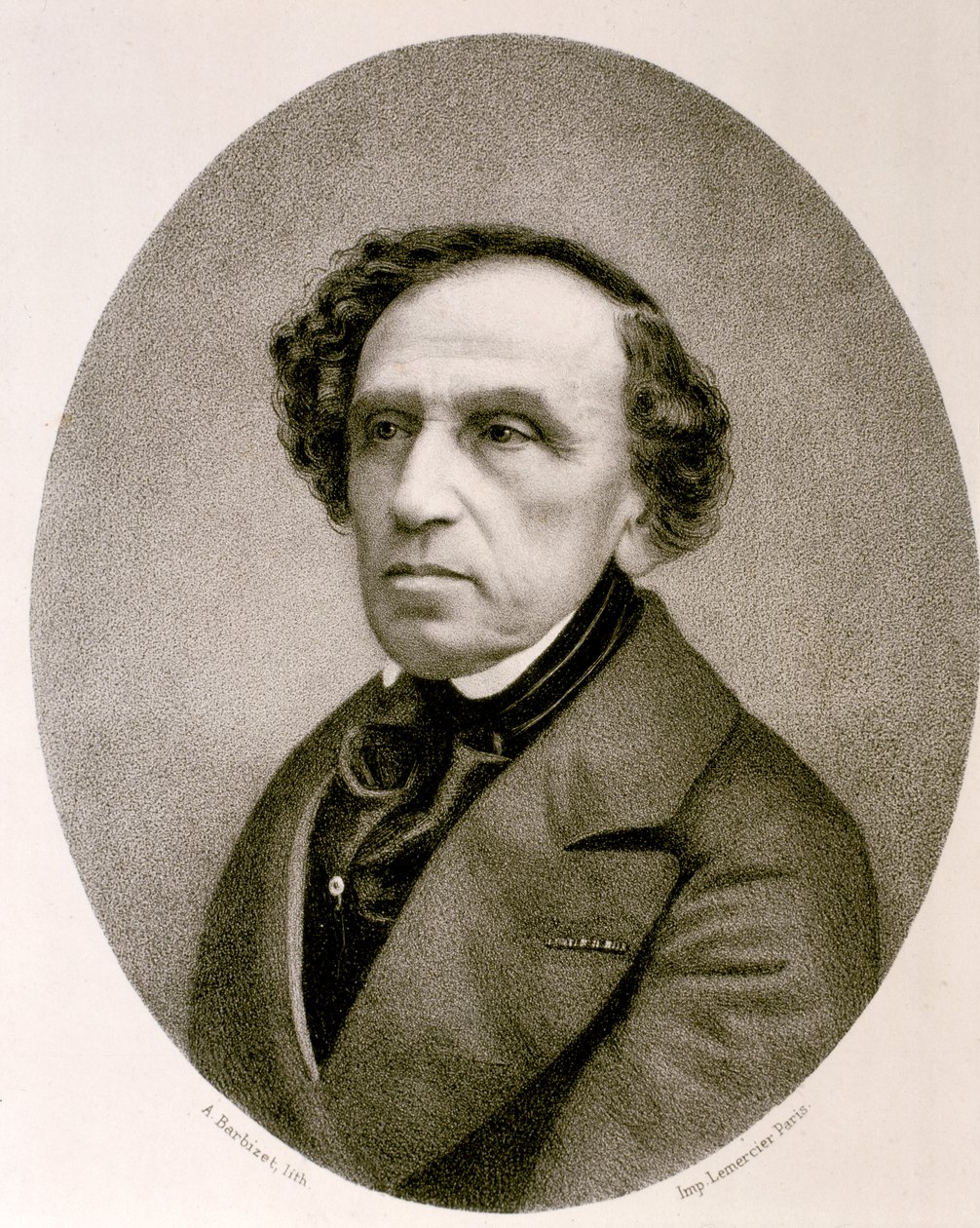 Ritratto di Giacomo Mayerbeer (acquaforte) da Artist Unknown