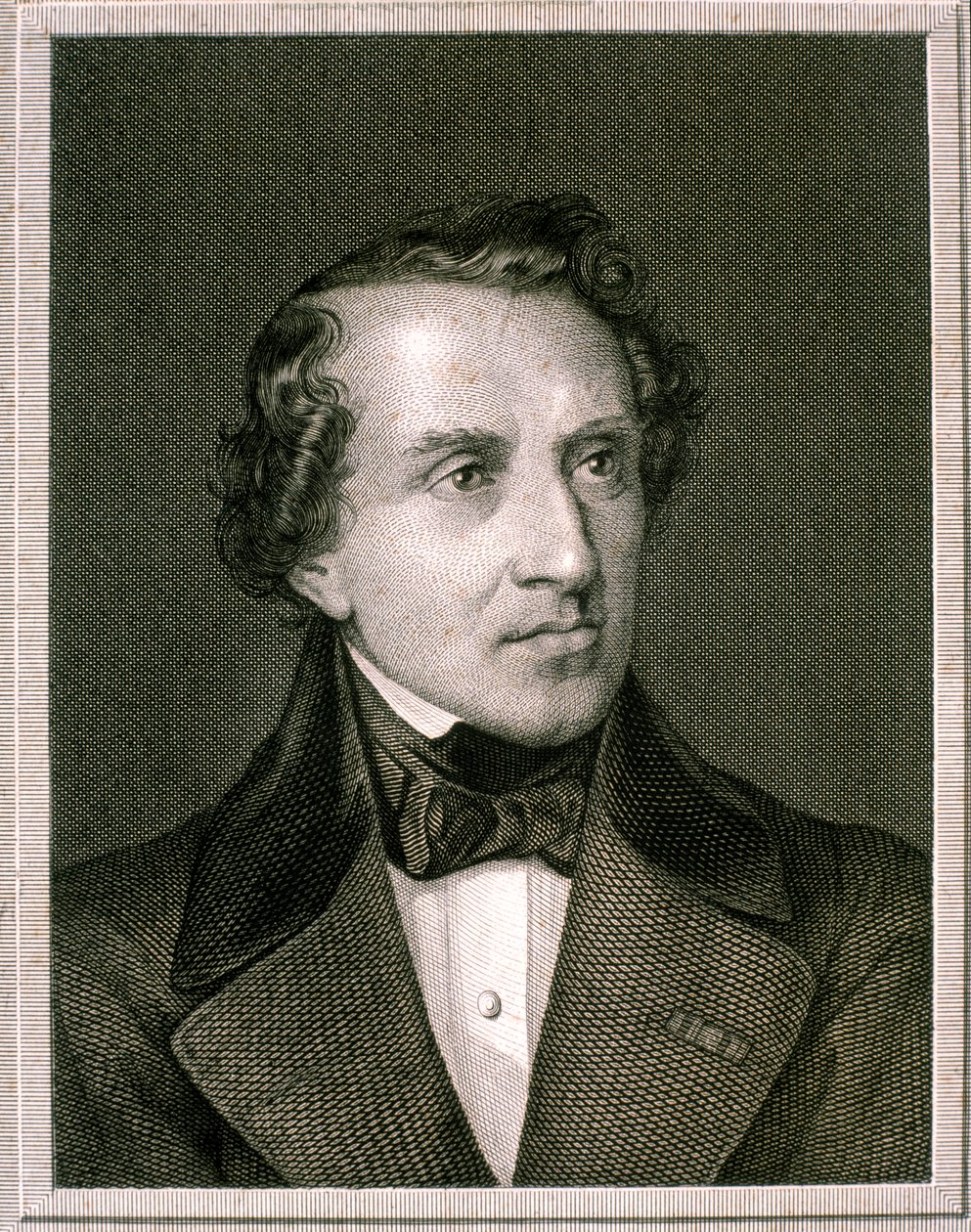 Ritratto di Giacomo Mayerbeer (acquaforte) da Artist Unknown