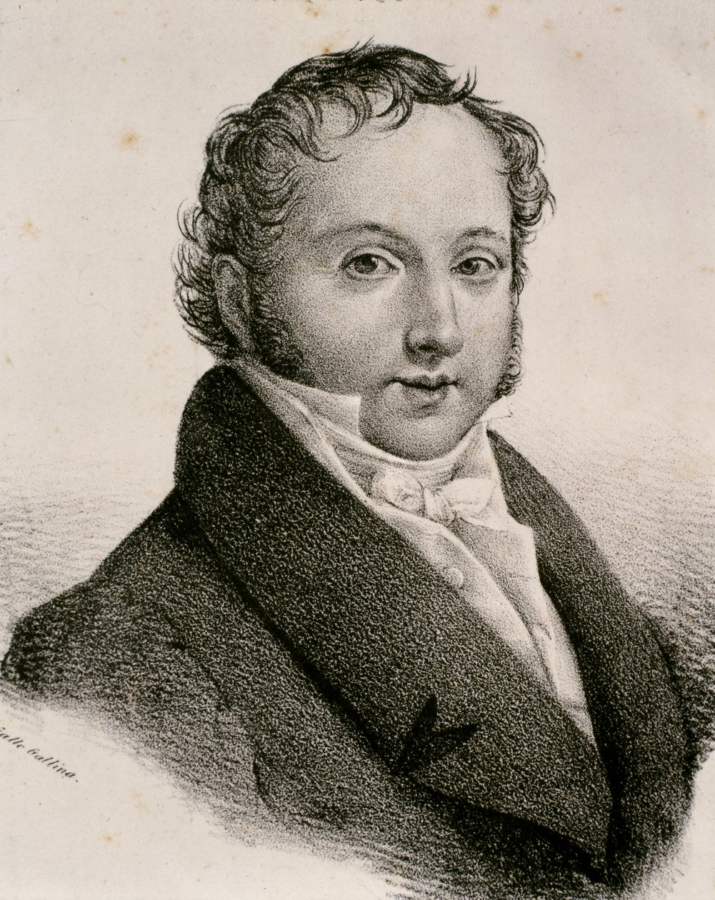 Ritratto di Gioachino Antonio Rossini (acquaforte) da Artist Unknown