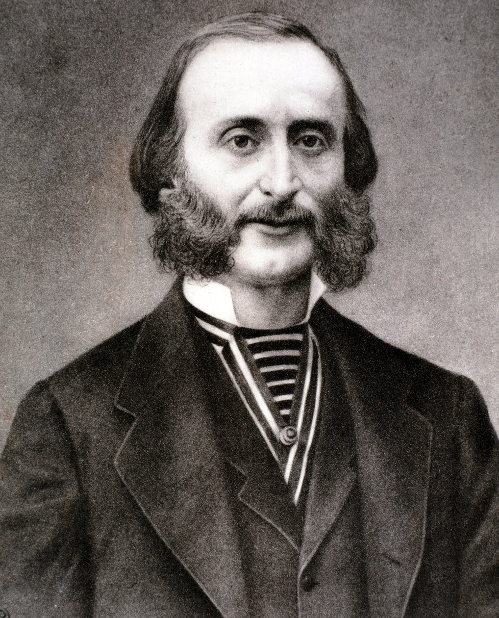 Ritratto di Jacques Offenbach (acquaforte) da Artist Unknown