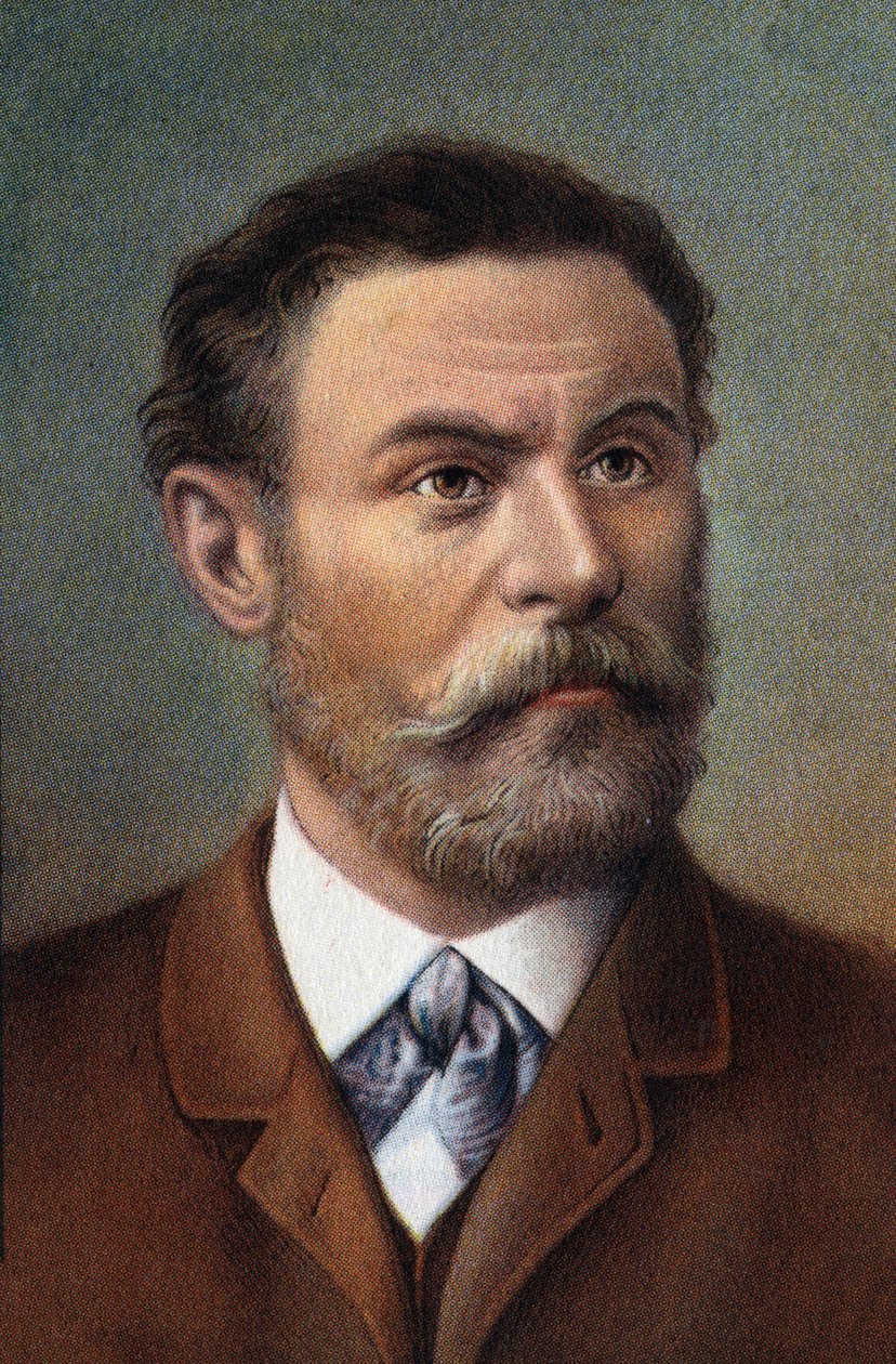 Ritratto di Otto Lilienthal, ingegnere tedesco (cromo) da Artist Unknown