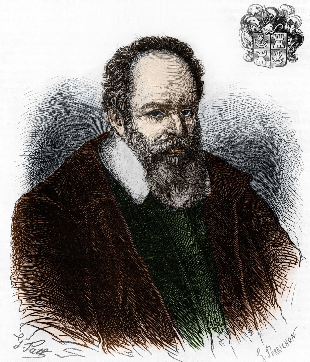 Ritratto di Pierre Jeannin 1540-1622. Magistrato francese. da Artist Unknown