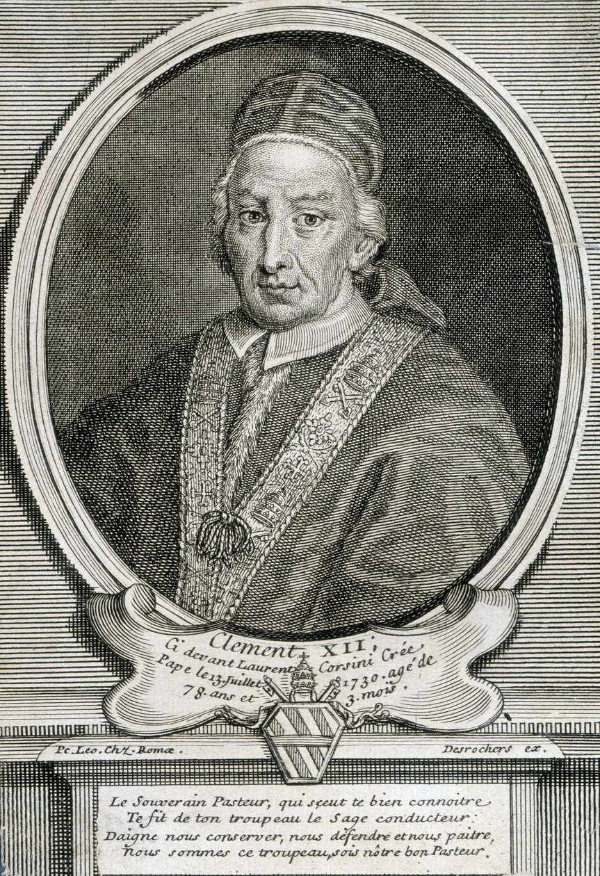 Ritratto di Clemente XII, 244° Papa. da Artist Unknown