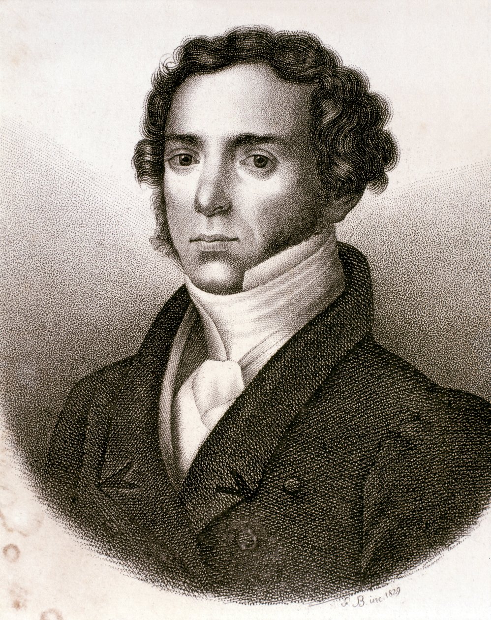 Ritratto di Saverio Mercadante (acquaforte) da Artist Unknown