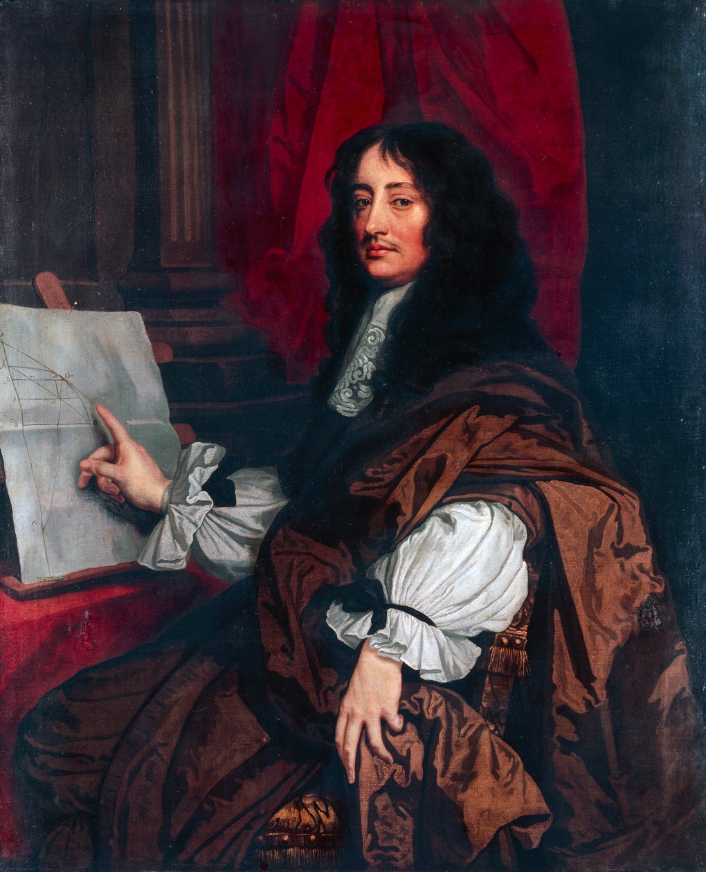Ritratto di William Brouncker (1620 circa-Westminster) da Artist Unknown