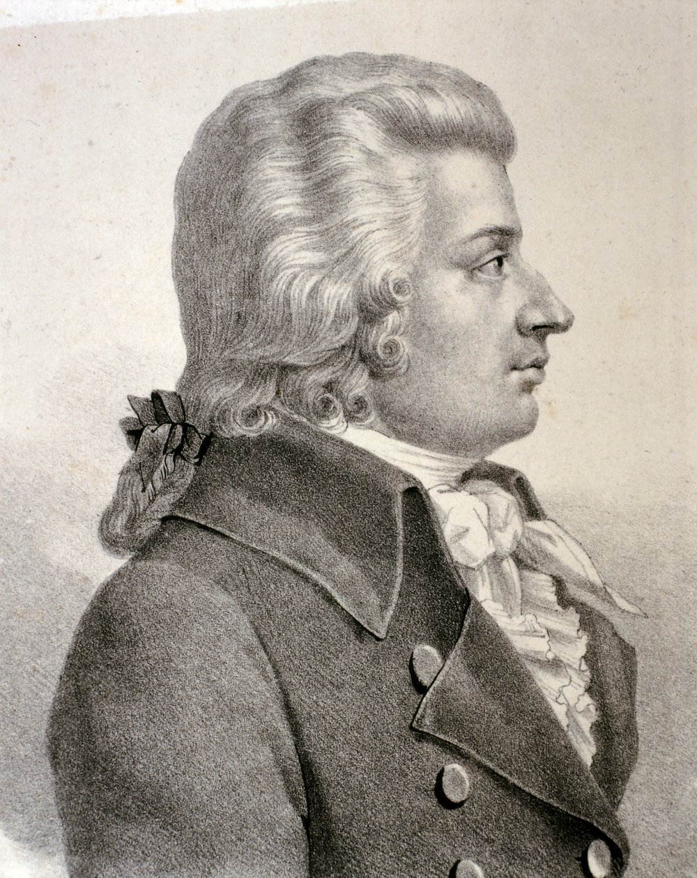 Ritratto di Wolfgang Amadeus Mozart (acquaforte) da Artist Unknown