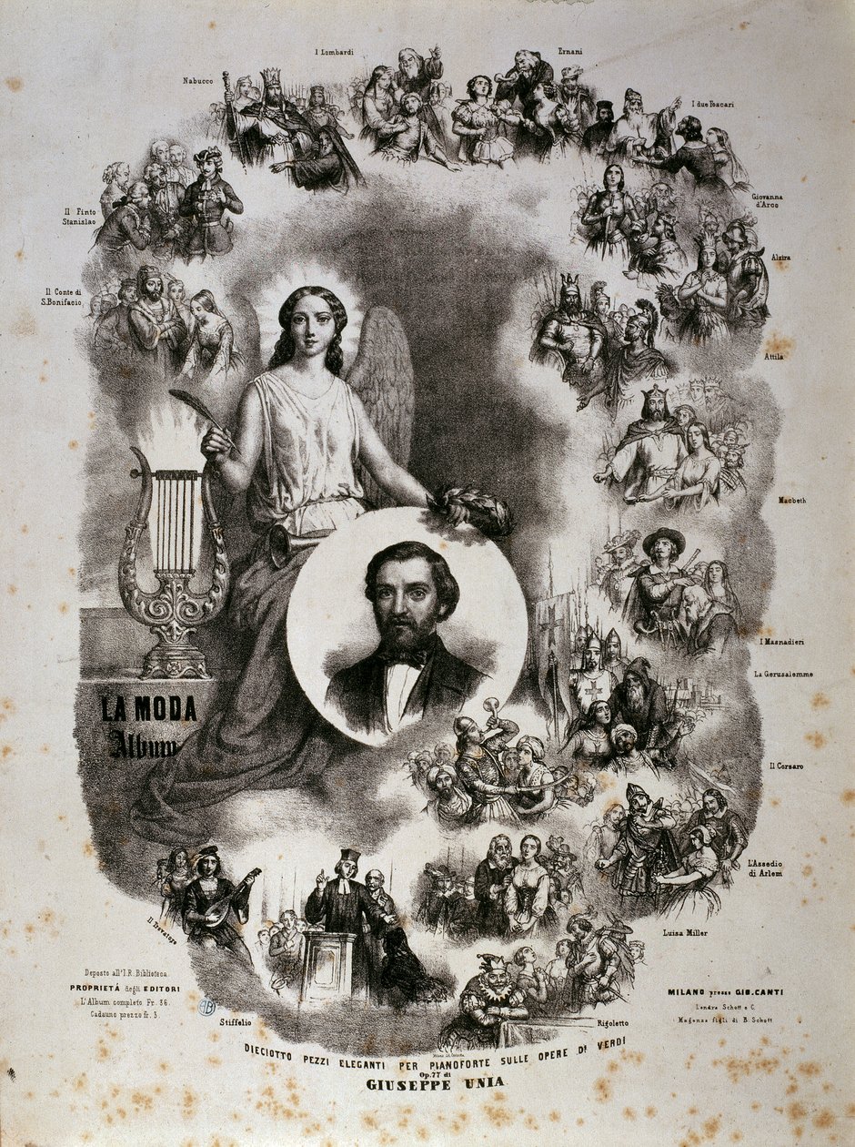 Poster con scene delle sue opere (poster) da Artist Unknown