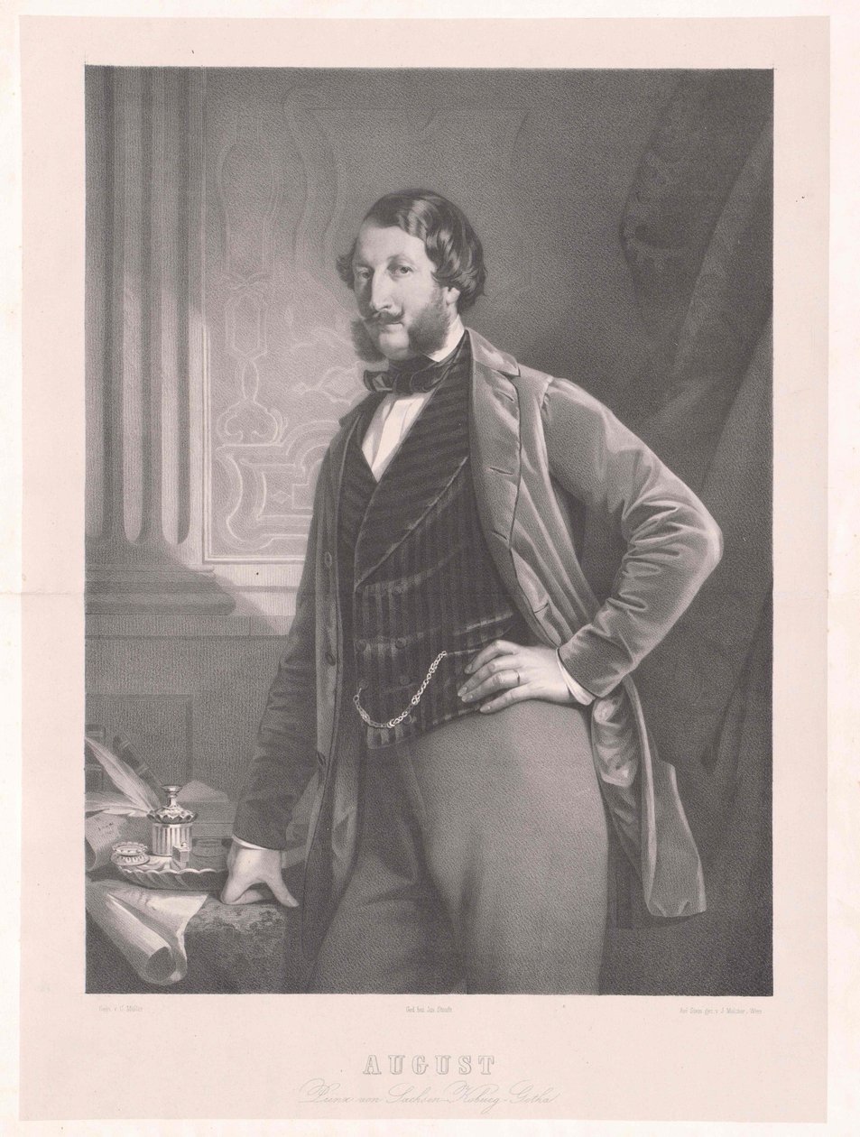 Principe di Sassonia-Coburgo-Gotha Agosto da Artist Unknown