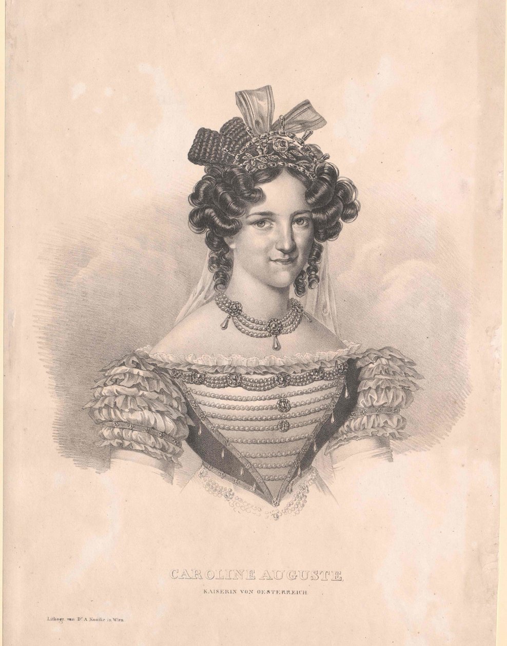 Principessa di Baviera (1792-1873) Caroline da Artist Unknown