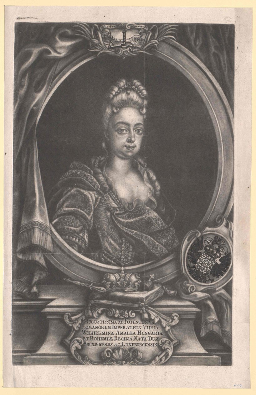 Principessa di Brunswick-Lueneburg Wilhelmine Amalie da Artist Unknown