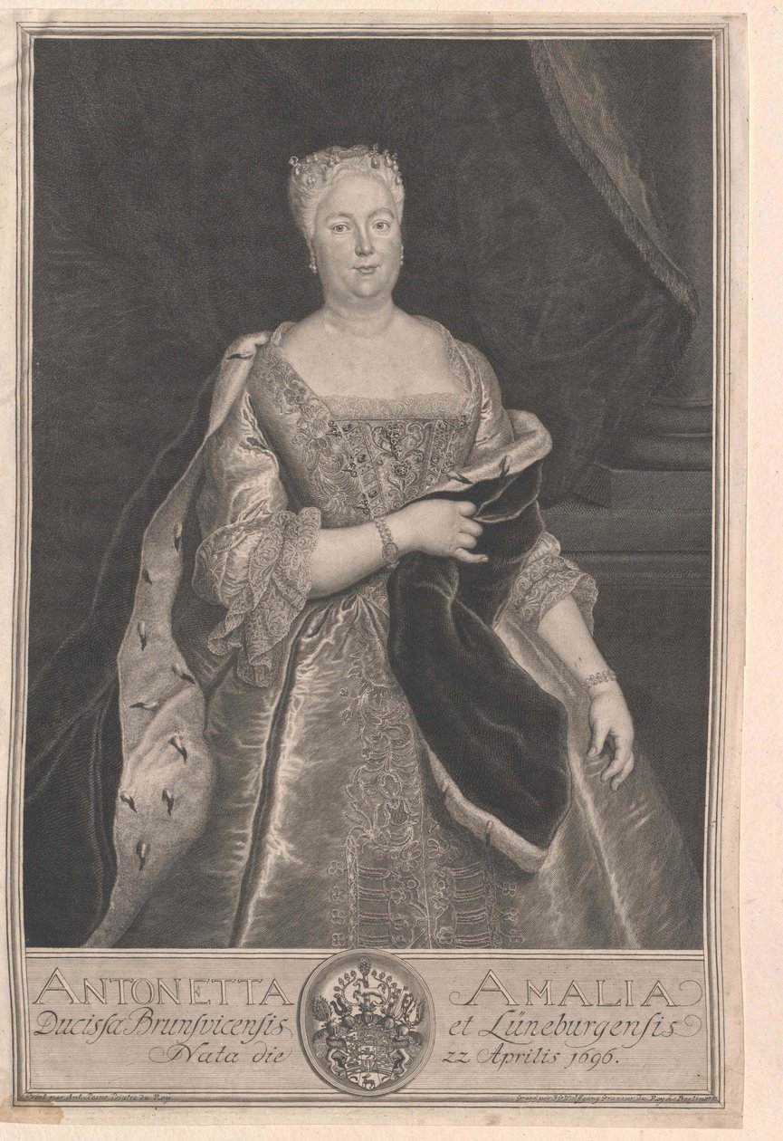 Principessa di Brunswick-Wolfenbuettel Antonietta Amalia da Artist Unknown