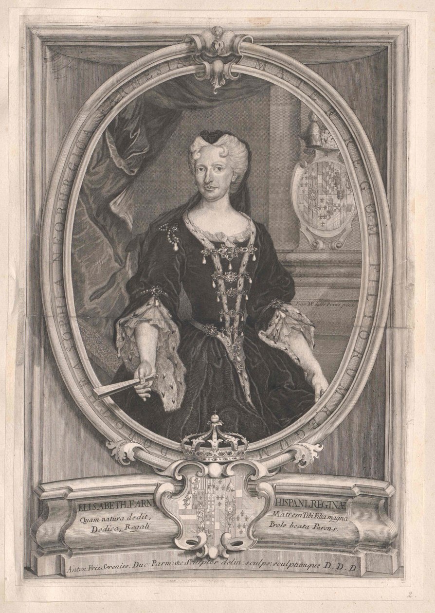 Principessa di Parma-Farnese Elisabetta da Artist Unknown