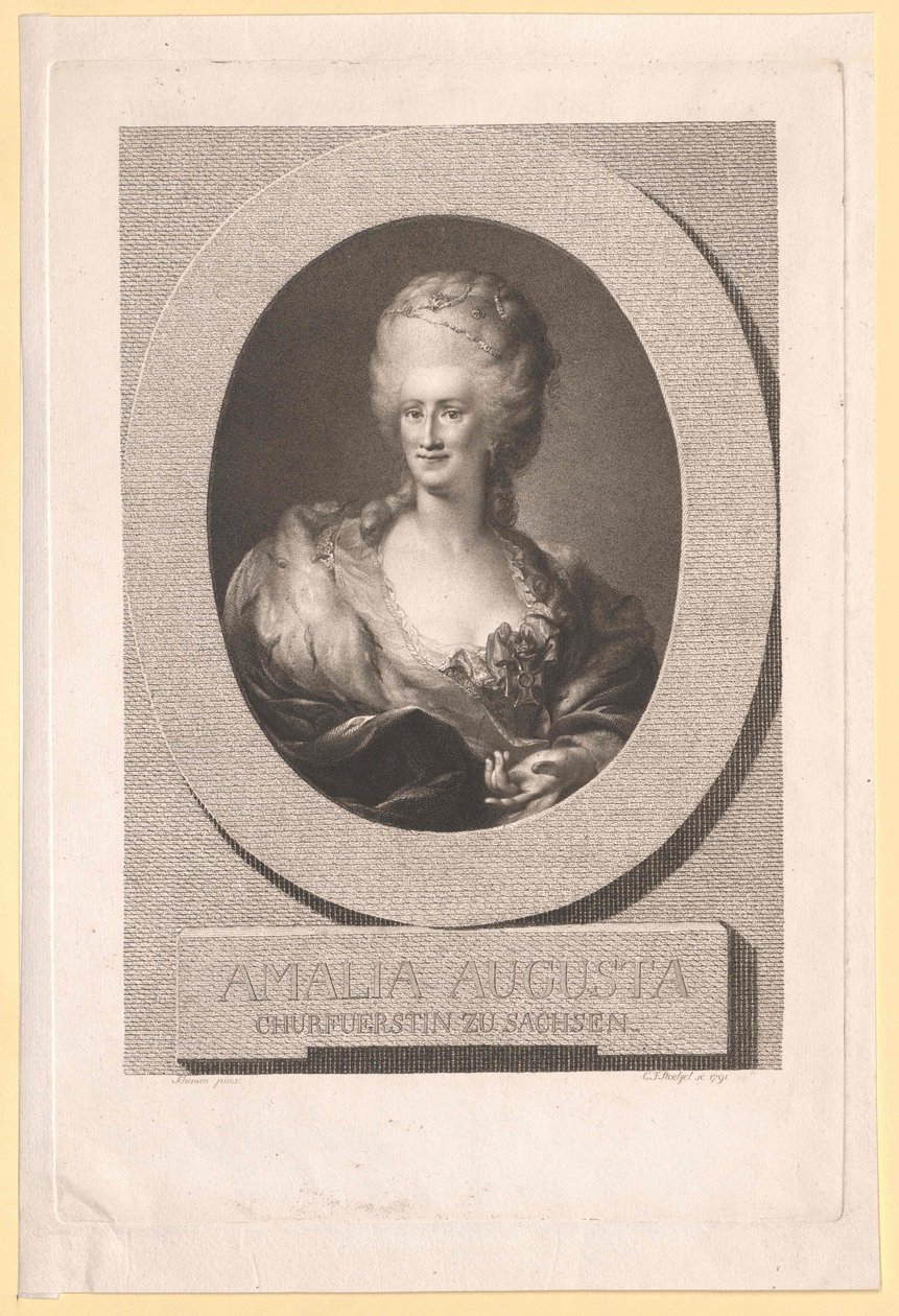 Principessa di Pfalz-Zweibruecken-Birkenfeld Amalie Auguste da Artist Unknown