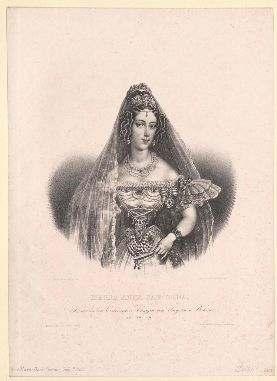 Principessa di Savoia-Sardegna Maria Anna da Artist Unknown
