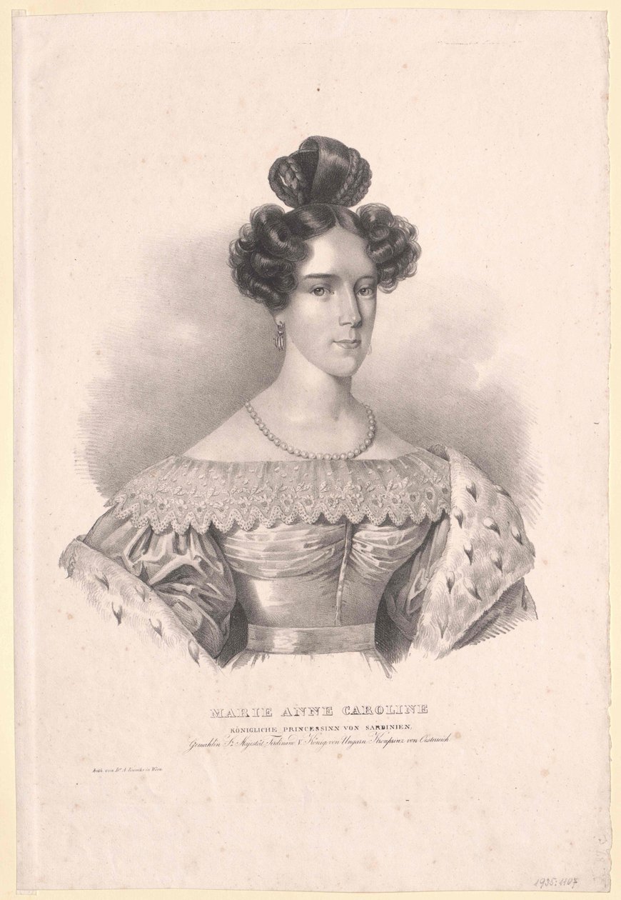 Principessa di Savoia-Sardegna Maria Anna da Artist Unknown