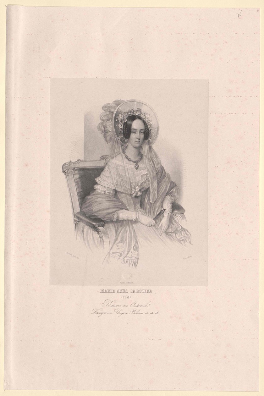 Principessa di Savoia-Sardegna Maria Anna da Artist Unknown