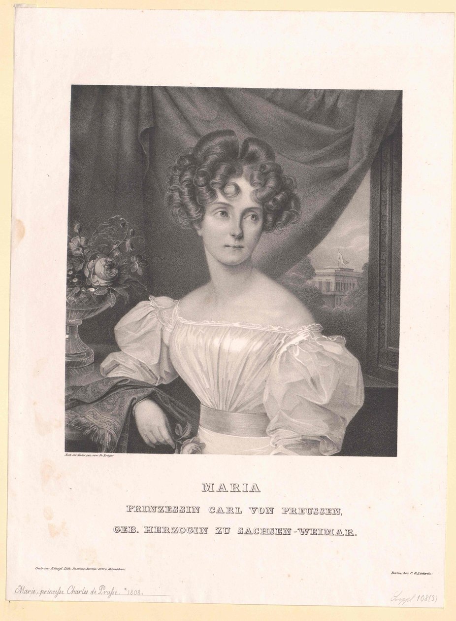 Principessa di Saxe-Weimar Eisenach Maria da Artist Unknown