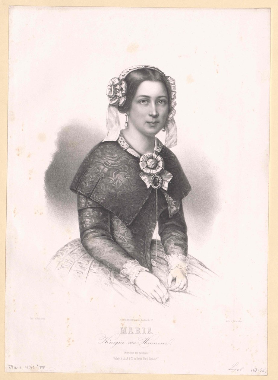 Principessa di Saxe Altenburg Marie da Artist Unknown