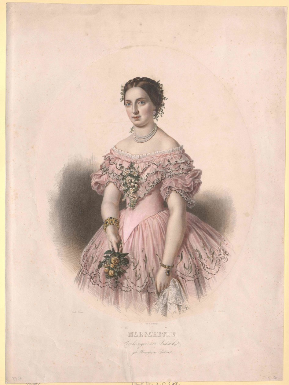 Principessa di Sassonia Margherita da Artist Unknown