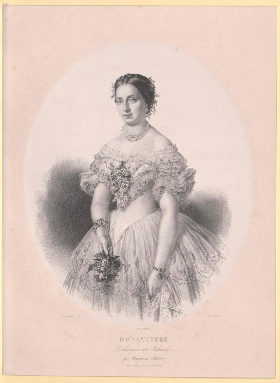Principessa di Sassonia Margherita da Artist Unknown