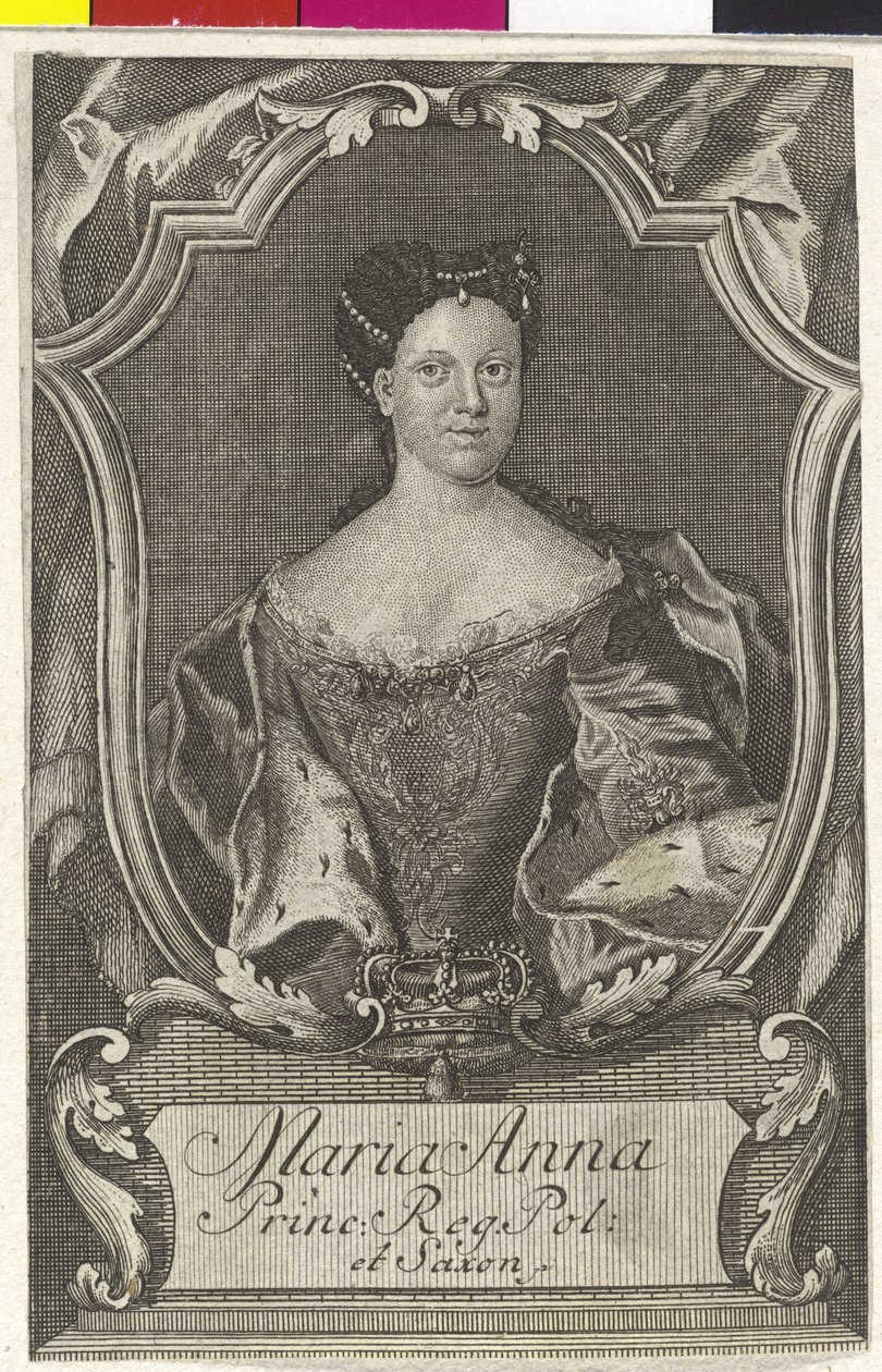 Principessa di Sassonia Maria Anna da Artist Unknown