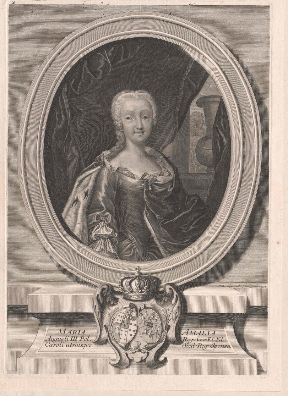 Principessa di Sassonia Marie Amalie da Artist Unknown
