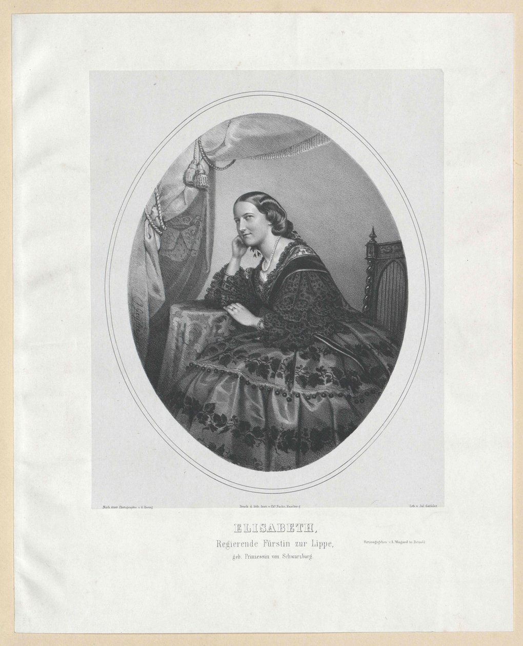 Principessa di Schwarzburg-Rudolstadt Elisabetta da Artist Unknown