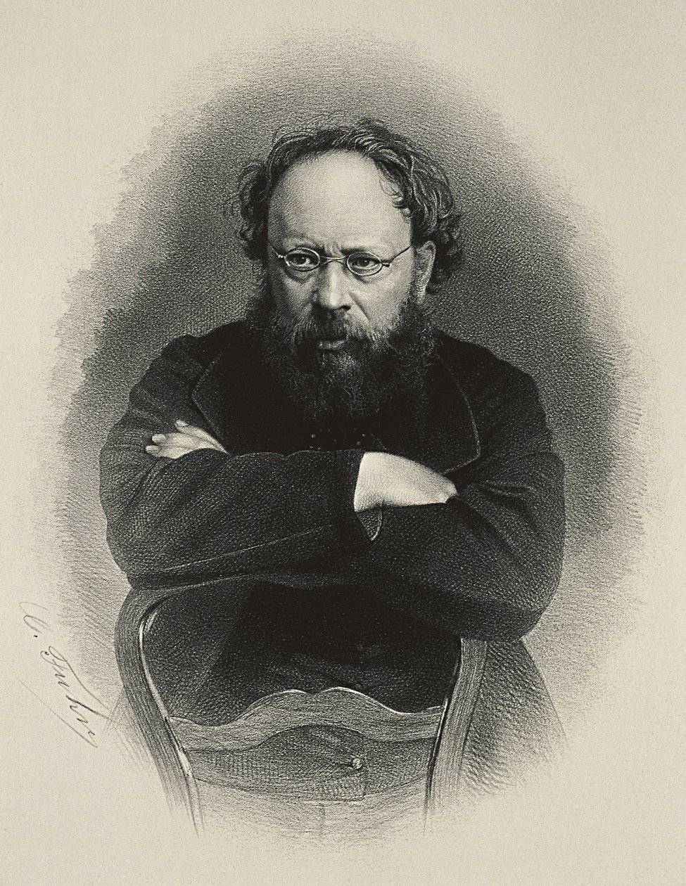 Proudhon, Pierre-Joseph (1809-1865). Teorico socialista ed economista francese. da Artist Unknown