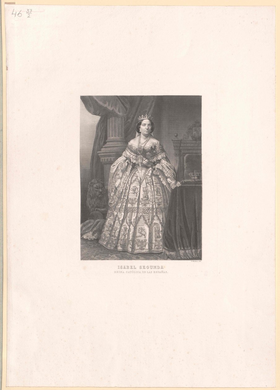 Regina di Spagna Isabella II da Artist Unknown