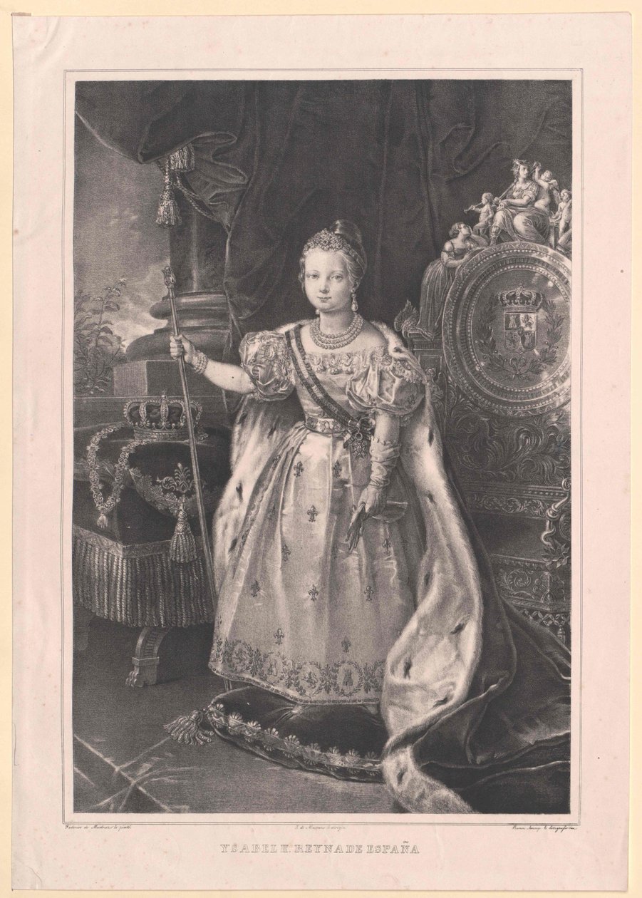Regina di Spagna Isabella II da Artist Unknown