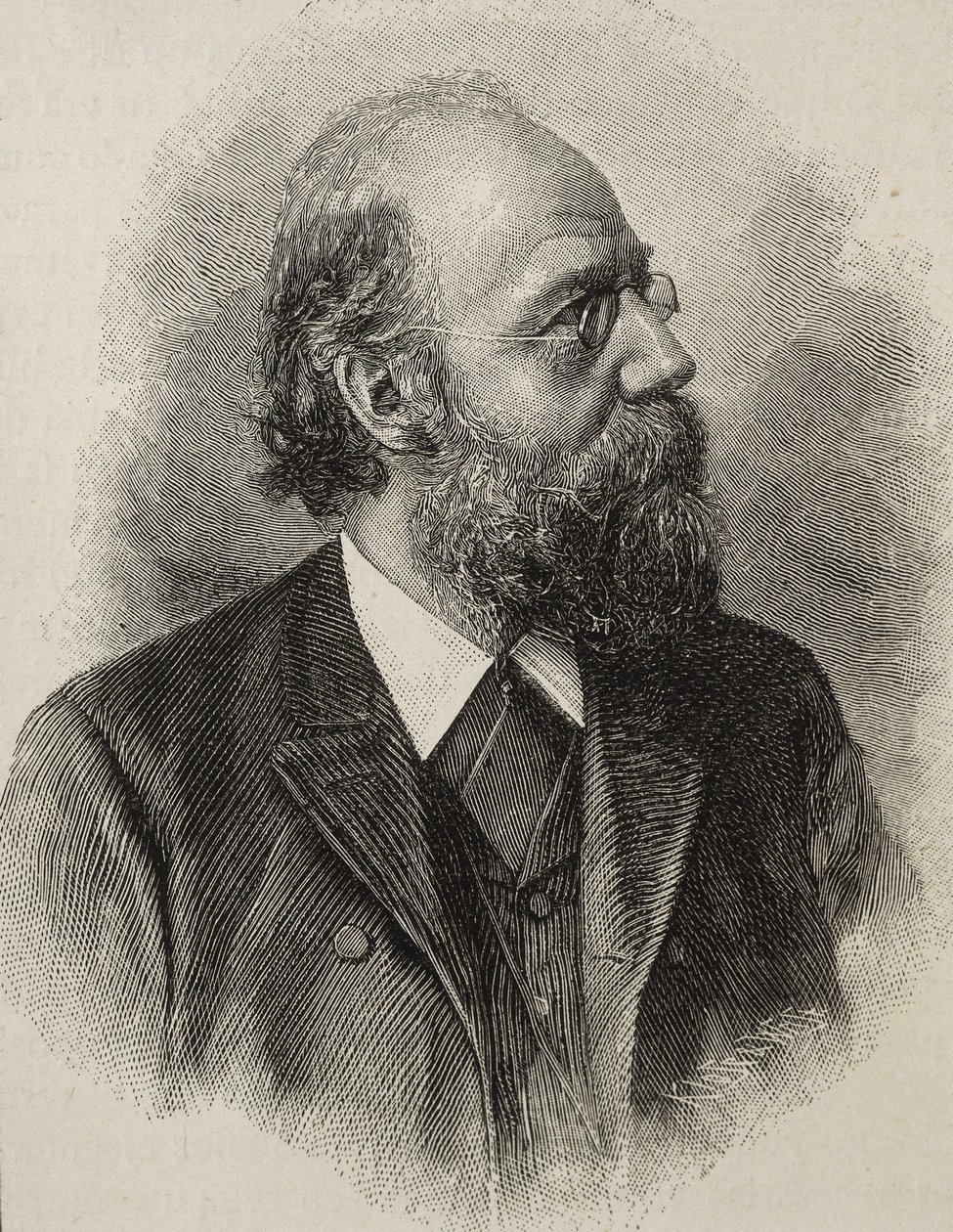 RICKERT, Heinrich. Filosofo tedesco, uno dei principali Neo-Kantiani. Incisione da Artist Unknown