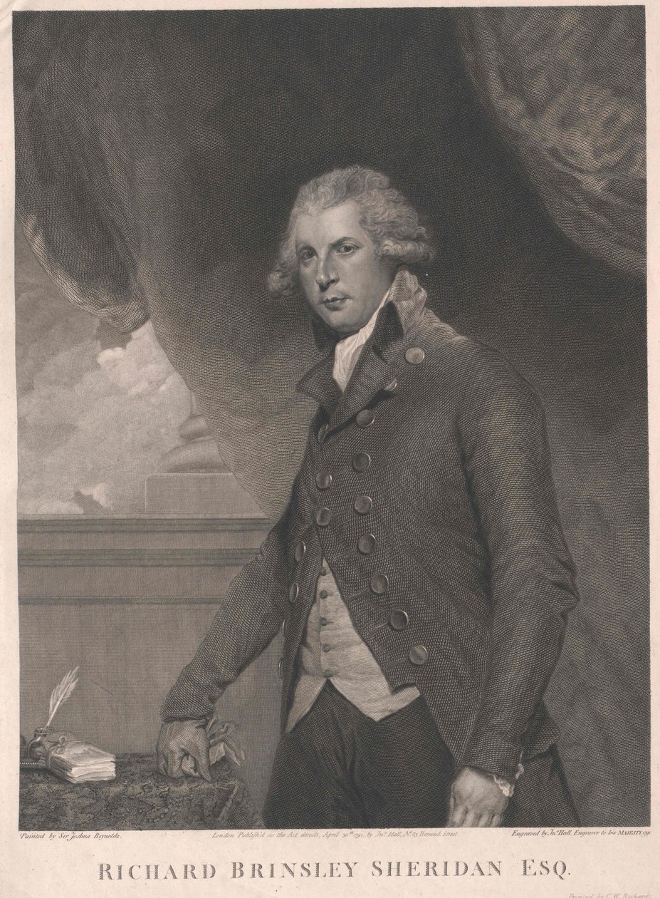 Richard Brinsley Sheridan da Artist Unknown