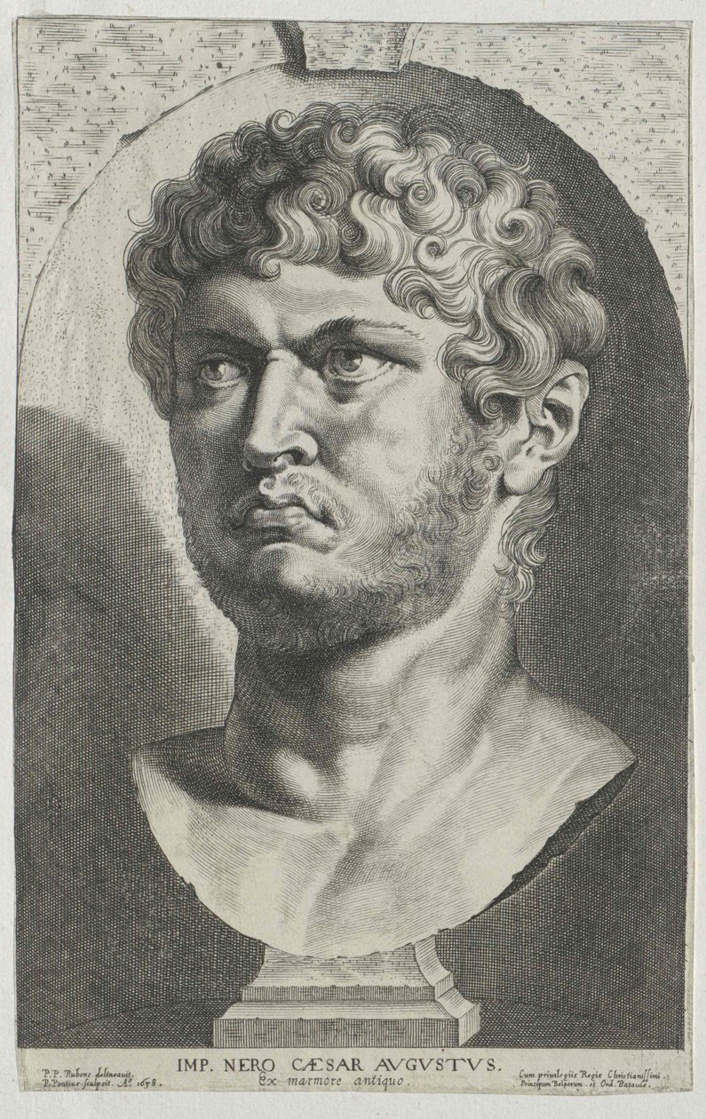 Imperatore romano Nerone (stampa) da Artist Unknown