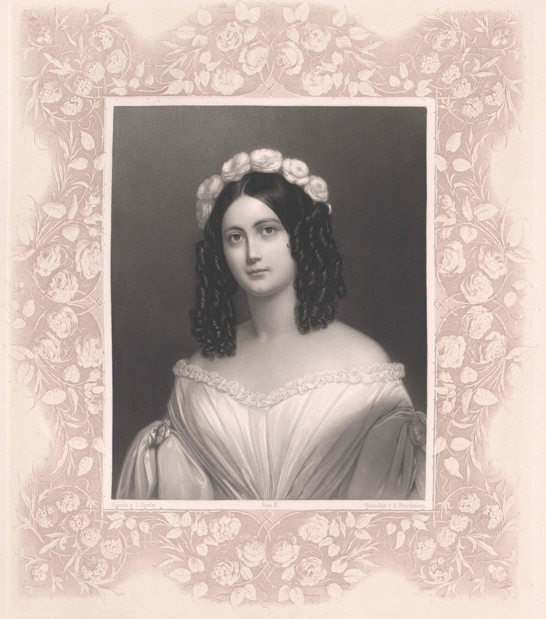 Rosalie Julie von Wuellerstorf e Urbair (stampa) da Artist Unknown