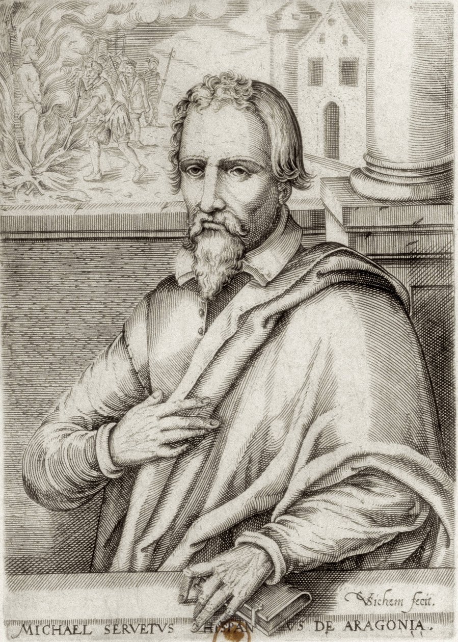 Miguel Servet (1511-1553). Medico e teologo spagnolo. Xilografia. FRANCIA. ÎLE-DE-FRANCE. Parigi. Biblioteca Nazionale da Artist Unknown
