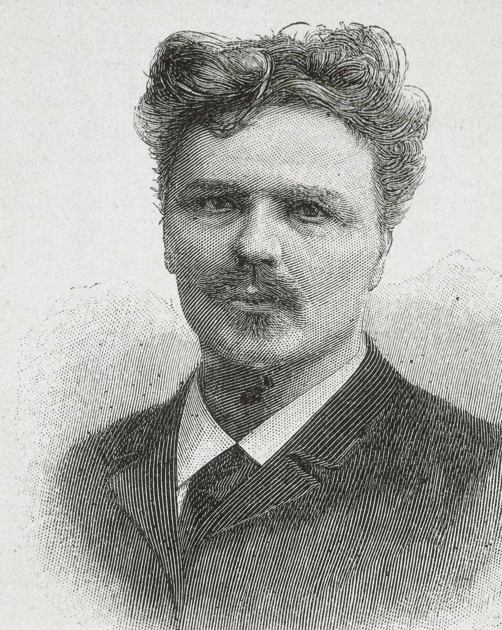 STRINDBERG, August (1849-1912). Ritratto di August Strindberg. Incisione. da Artist Unknown