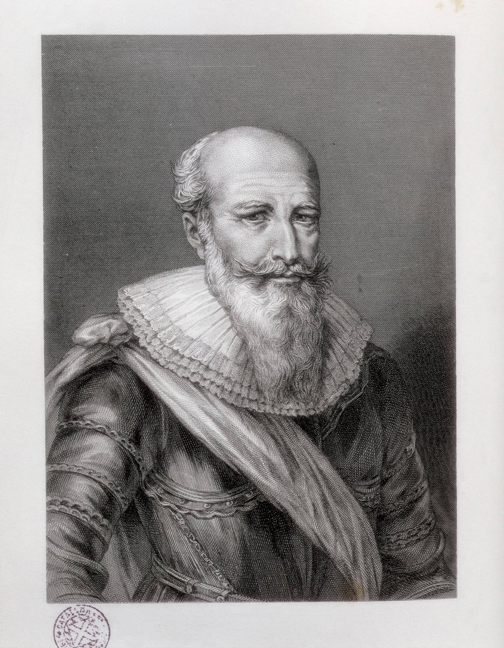 SULLY, Maximilian di Bethune, duca di (1560-1641). Statista inglese. Incisione. SPAGNA. CATALOGNA. Barcellona. Biblioteca de Catalunya (Biblioteca Nazionale di Catalogna) da Artist Unknown